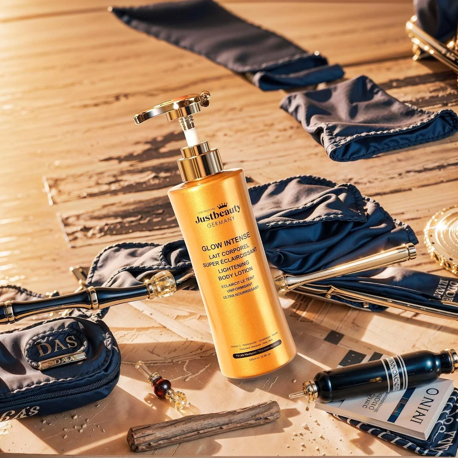 Выравнивающий и осветляющий лосьон для тела Glow Intense, 500 мл Laboratoire Justbeauty Germany — фото 2