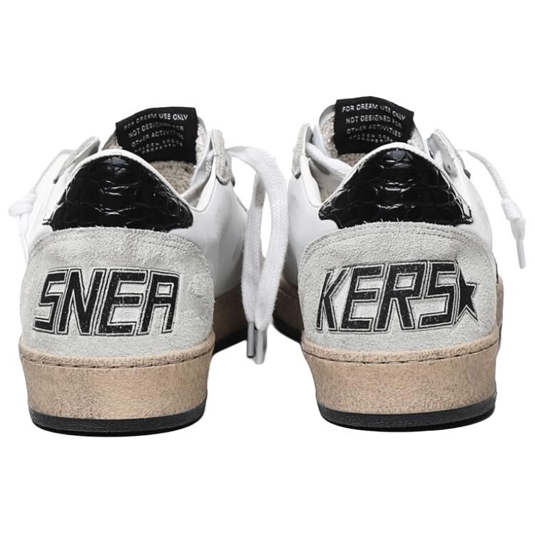 Кроссовки Golden Goose Ball Star Skateboarding Shoes Men Low-top Black, черный/белый — фото 4