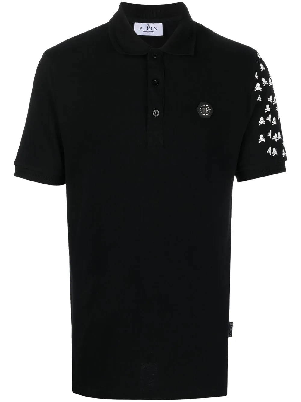 

Рубашка поло Skull and Bones Philipp Plein, черный