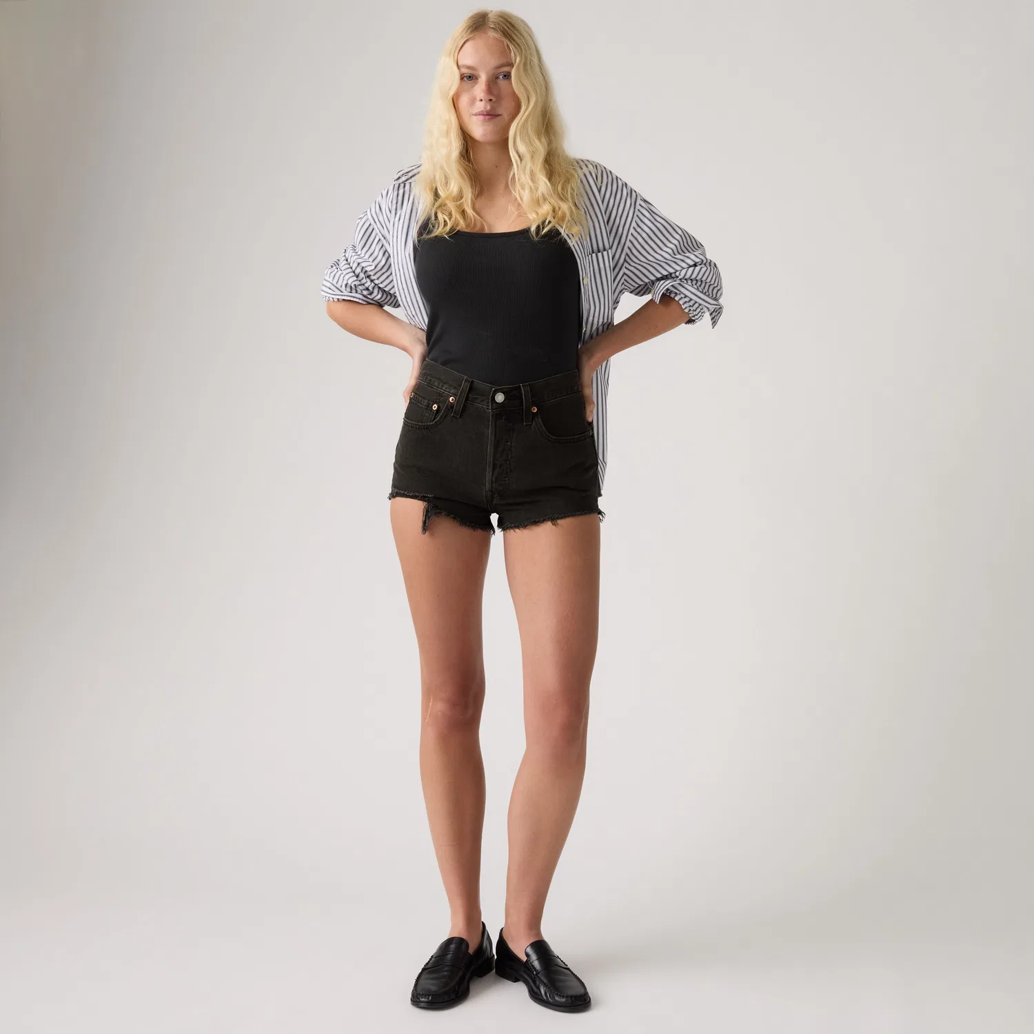 Женские микрошорты 501 Original Fit Levi's, Black