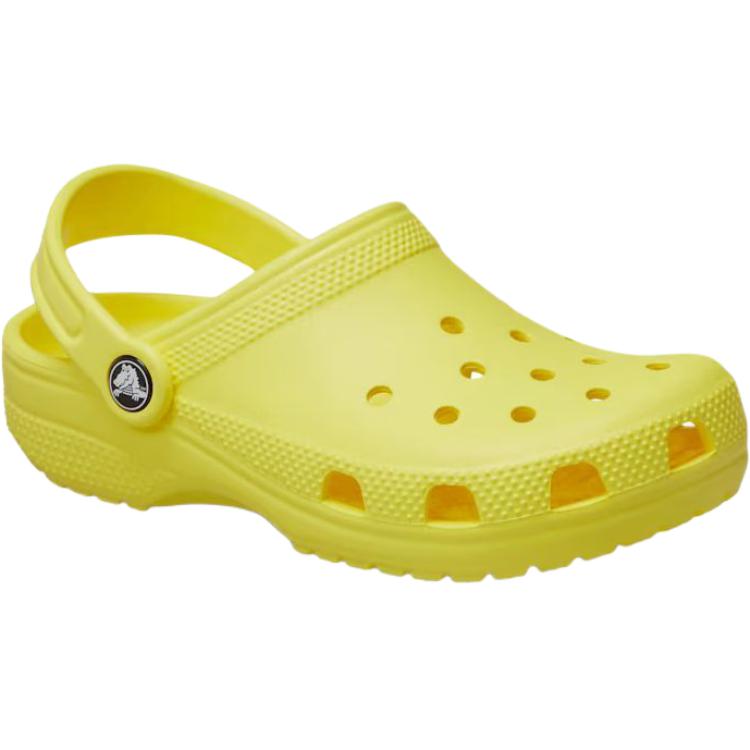 Crocs Классические клоги противоскользящие износостойкие низкие детские сандалии yellow kids' — фото 4