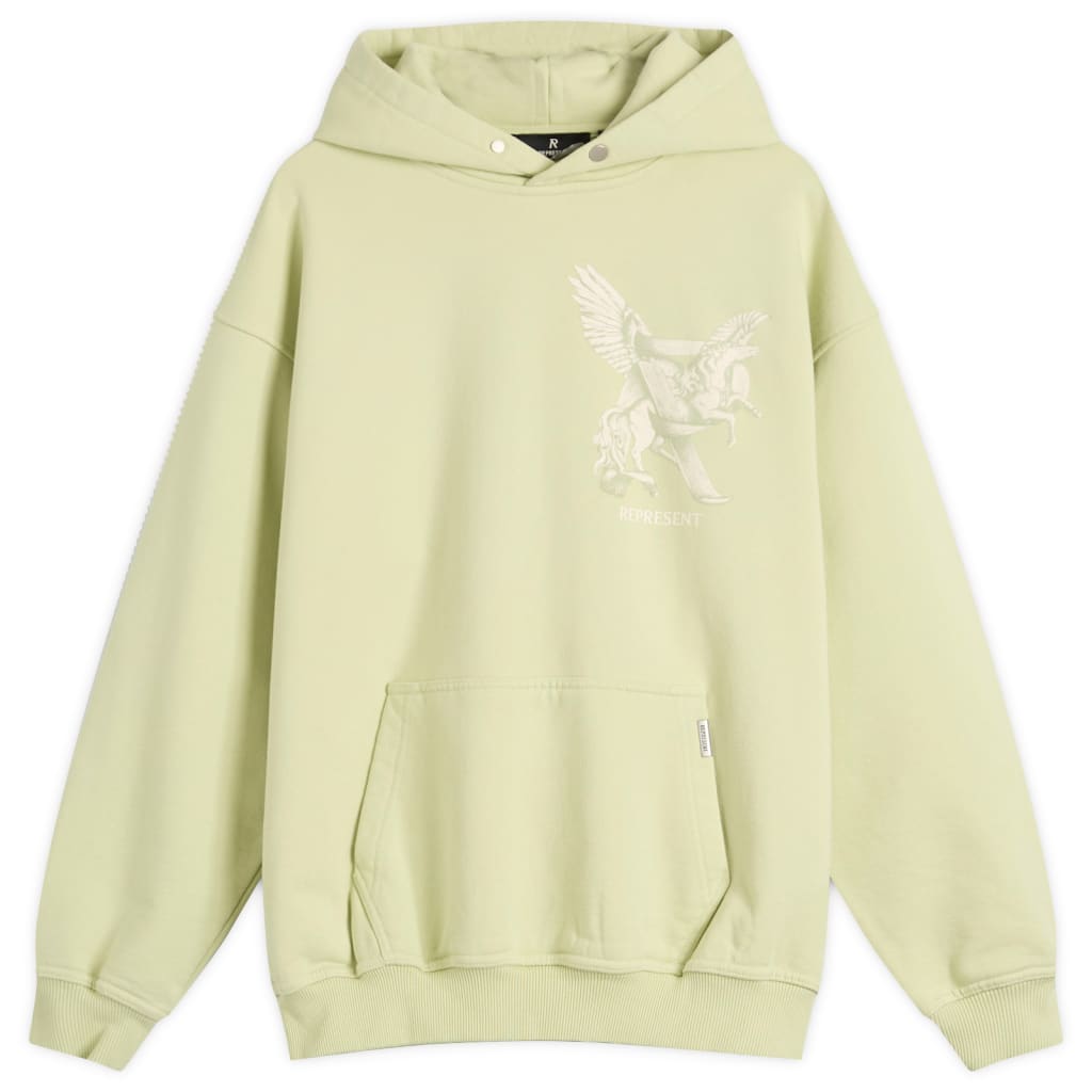 

Элегантность в движении худи Represent, цвет matcha