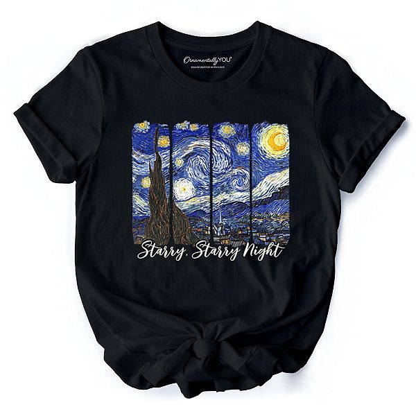 

Футболка с картиной Винсента Ван Гога «Звездная ночь» Ornamentallyyou, Black, Черный, Футболка с картиной Винсента Ван Гога «Звездная ночь» Ornamentallyyou, Black