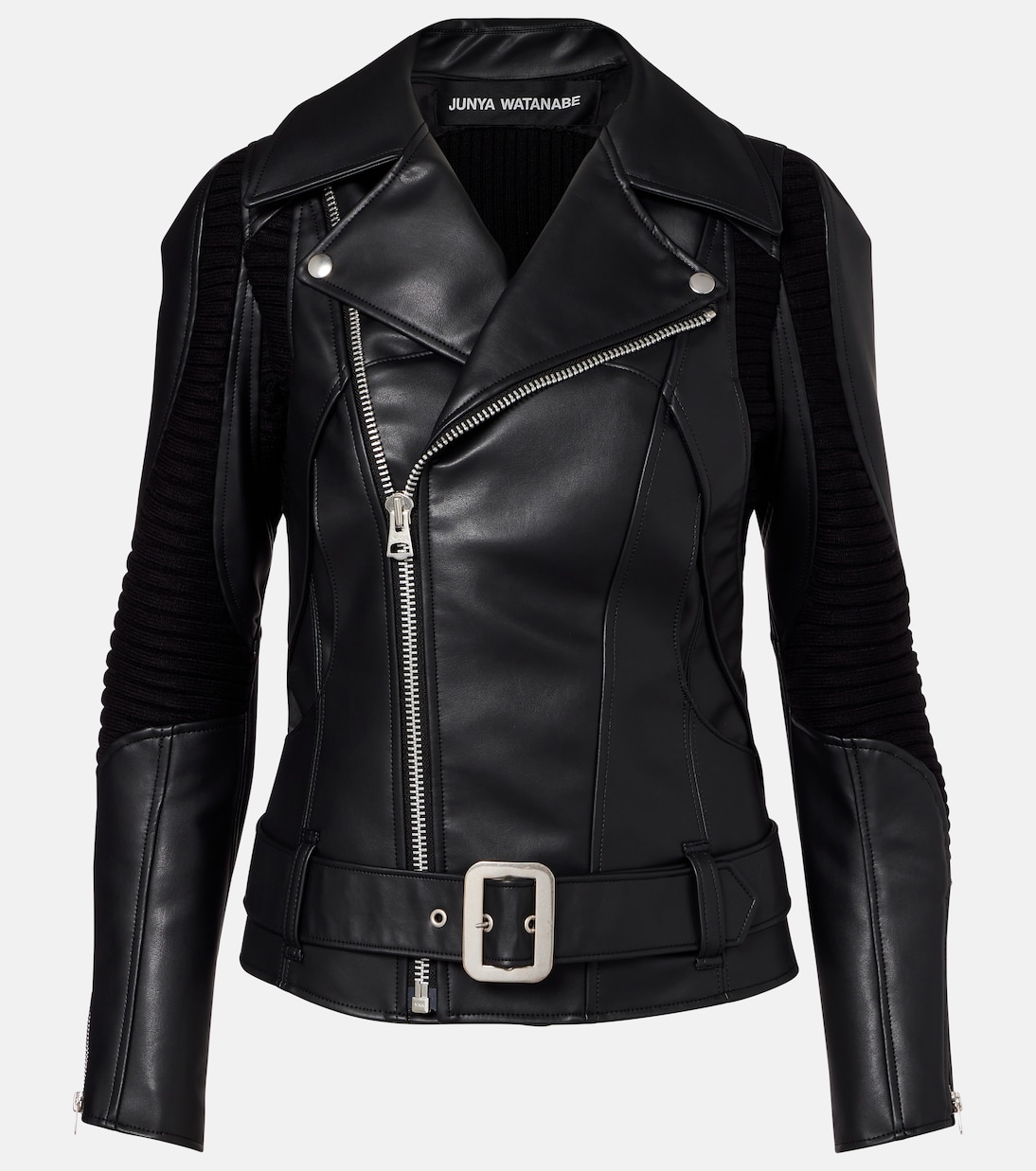 

Куртка из искусственной кожи Junya Watanabe, Black X Black