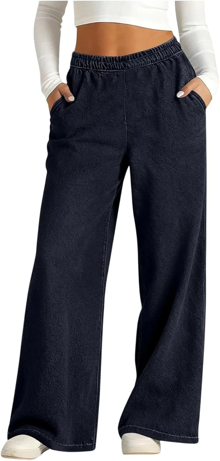 

Женские джинсы Wide Leg с эластичным поясом