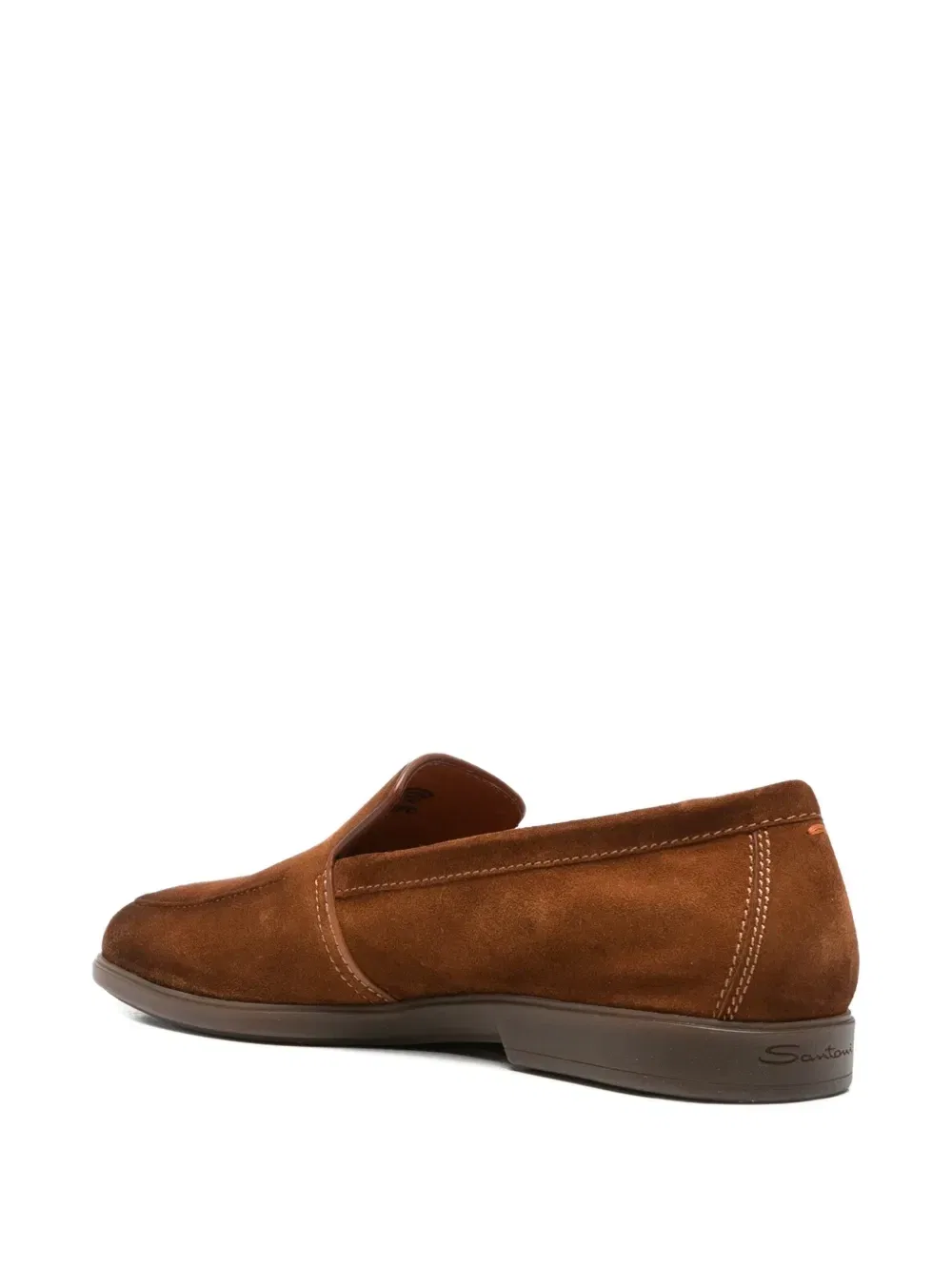 Лоферы без застежки Santoni, коричневый — фото 3