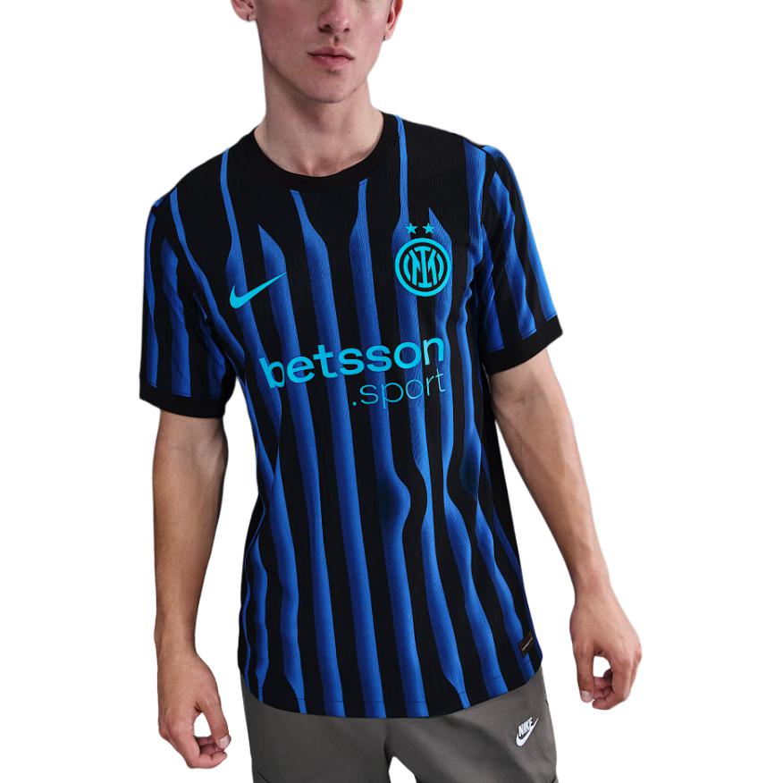 

Футболка Inter Milan 2025/26 Match Home Men's Dri FIT Adv Soccer Authentic Jersey Nike, синий/черный