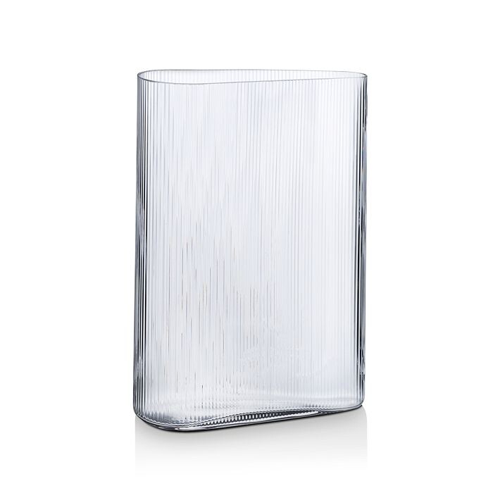 

Высокая ваза из прозрачного стекла телесного цвета Nude Glass, белый