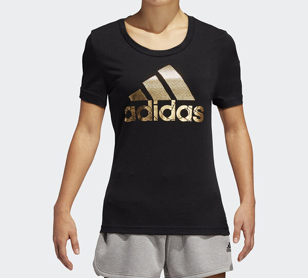 Футболка alphabet logo short sleeve black Adidas, черный — фото 3