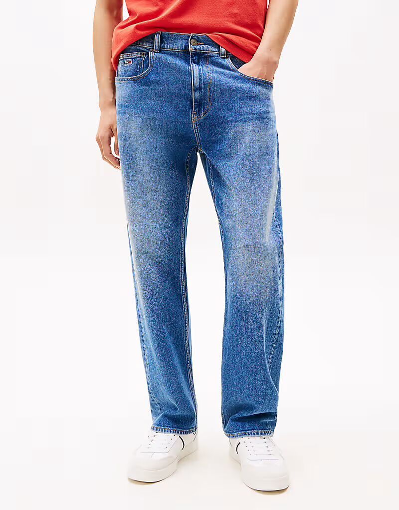 

Джинсы Tommy Jeans прямые, темно-синего цвета