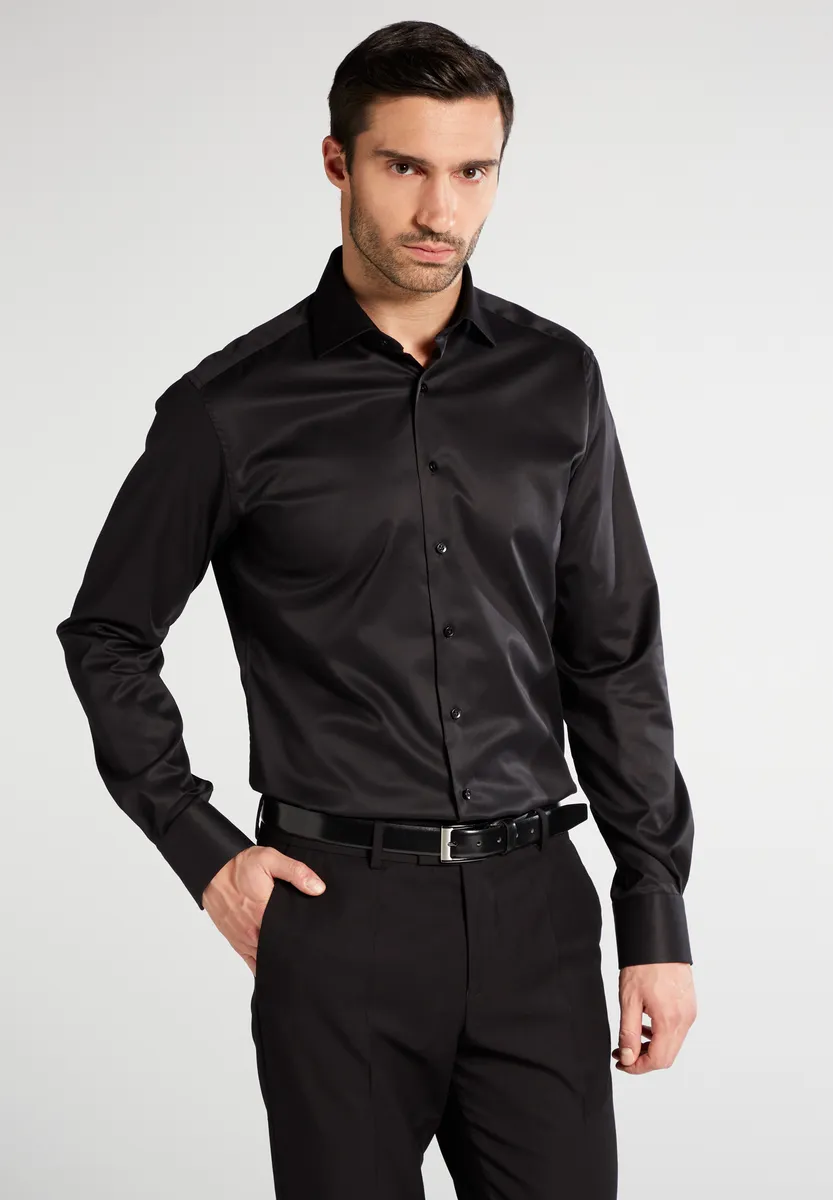 

Рубашка Eterna с длинными рукавами "MODERN FIT", черный