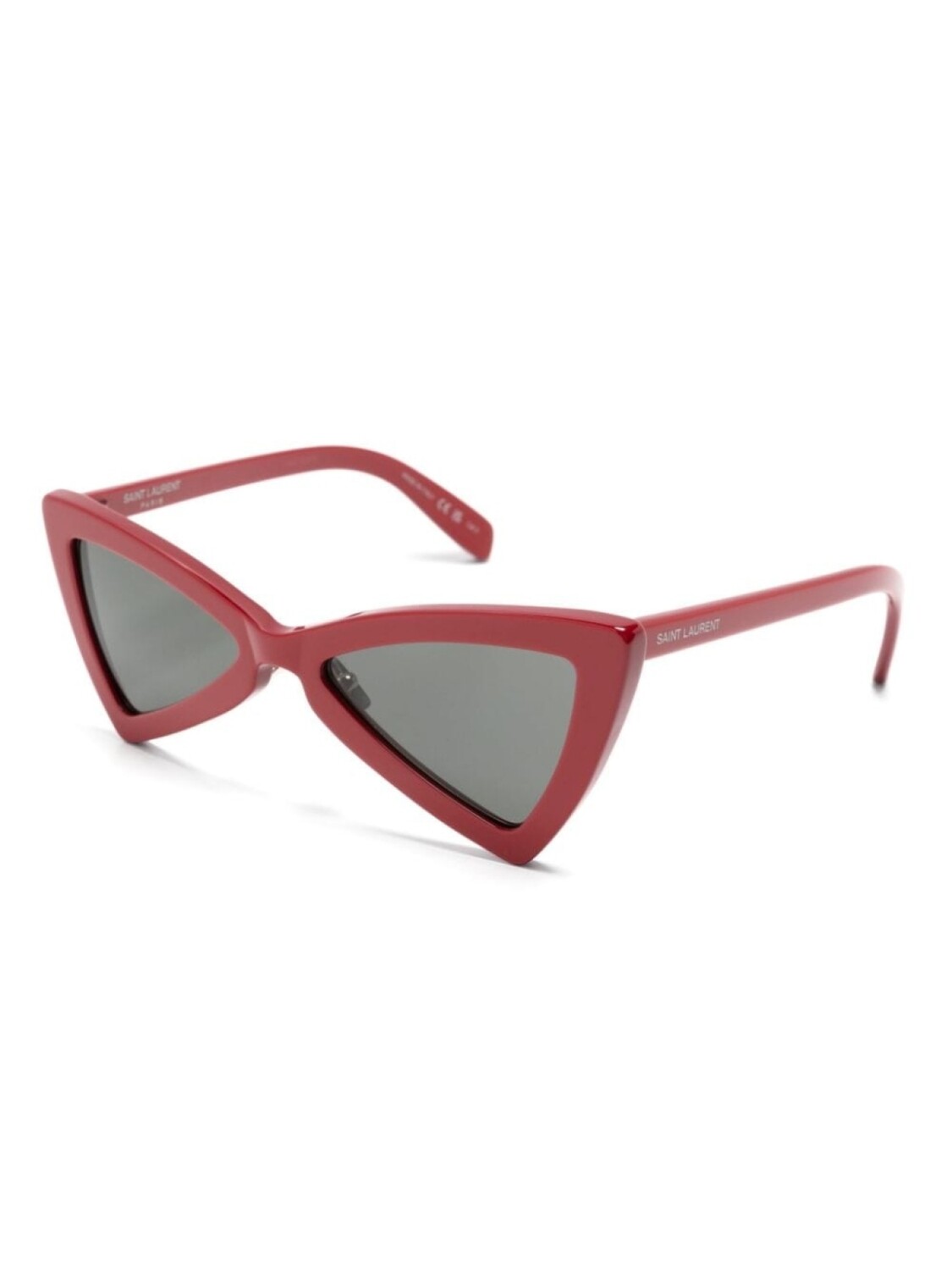 Saint Laurent Eyewear солнцезащитные очки в геометричной оправе, красный — фото 2