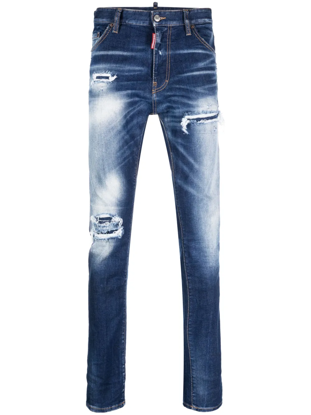 

Джинсы скинни Cool Guy с эффектом потертости DSQUARED2, синий