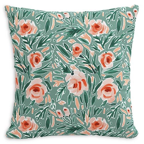 

Вниз с принтом роз, 20 x 20 дюймов Sparrow & Wren, цвет Rose Green