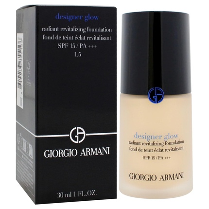 Дизайнерская тональная основа Glow Radiant Revitalizing Foundation SPF 15 PA Plus 1.5 от for Women 1 унция Giorgio Armani — фото 3
