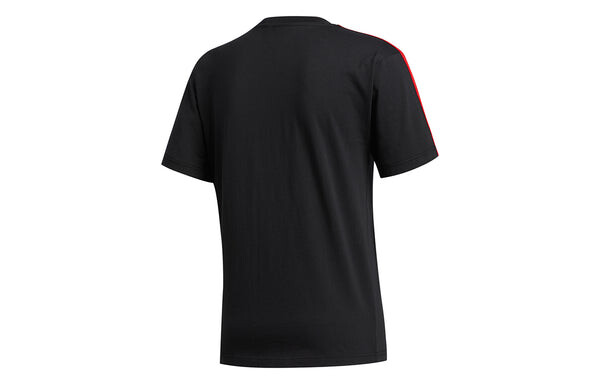 Футболка originals stripe circle sports short sleeve black Adidas, черный — фото 2