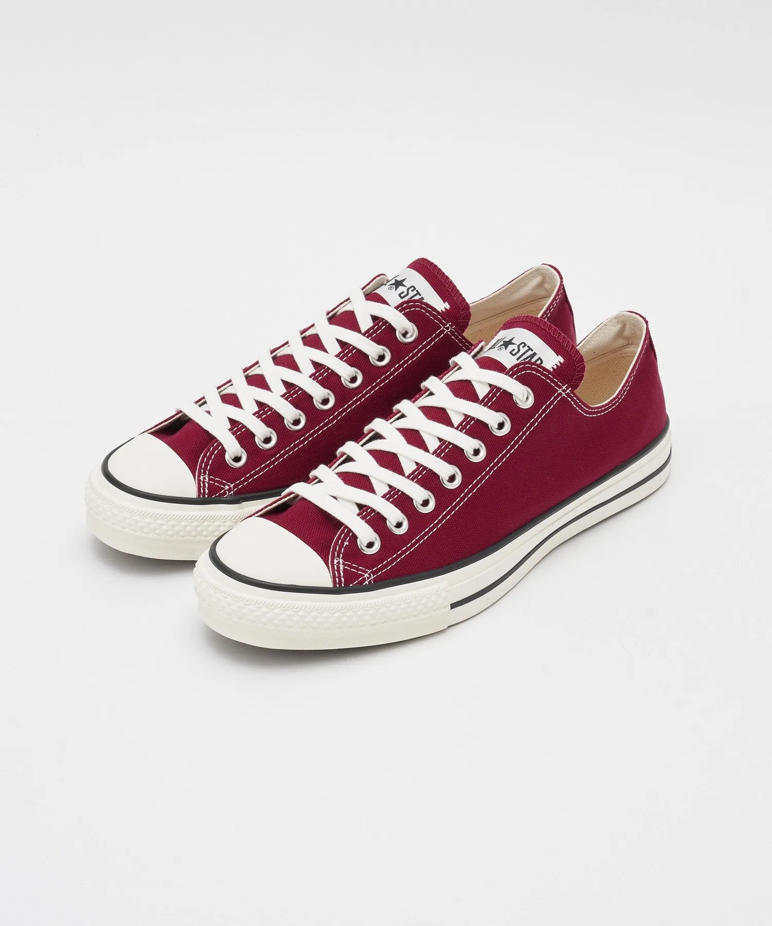 Мужские кроссовки из натурального хлопка Canvas All Star J OX CONVERSE бордовые