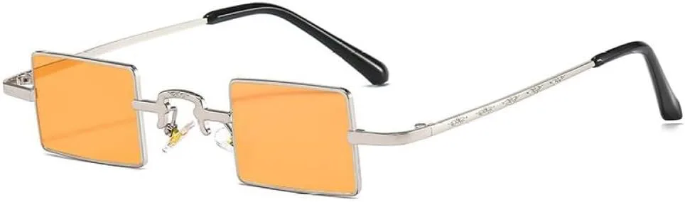 

MUTYNE Модные квадратные солнцезащитные очки для женщин и мужчин, цветные линзы, металлическая оправа из сплава, роскошные прямоугольные солнцезащитные очки, C6