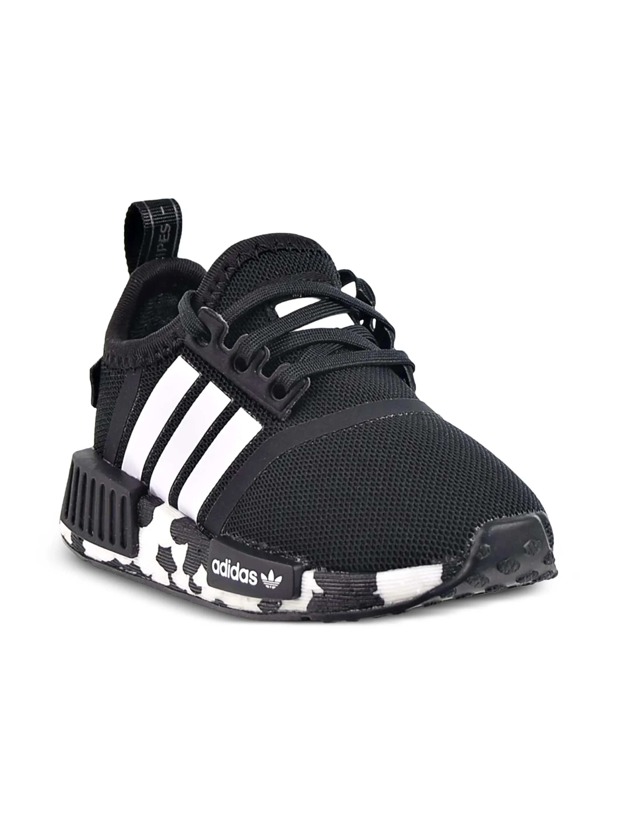 Кроссовки NMD R1 Core Black/Cloud Adidas Kids, черный — фото 2