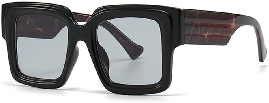 

Солнцезащитные очки UV400 – увеличенного размера, конфетного цвета, прозрачные, светло-серые, с широкими дужками, подходят для женщин и мужчин, для бега и занятий спортом на открытом воздухе UYPTK, Black Light Gray