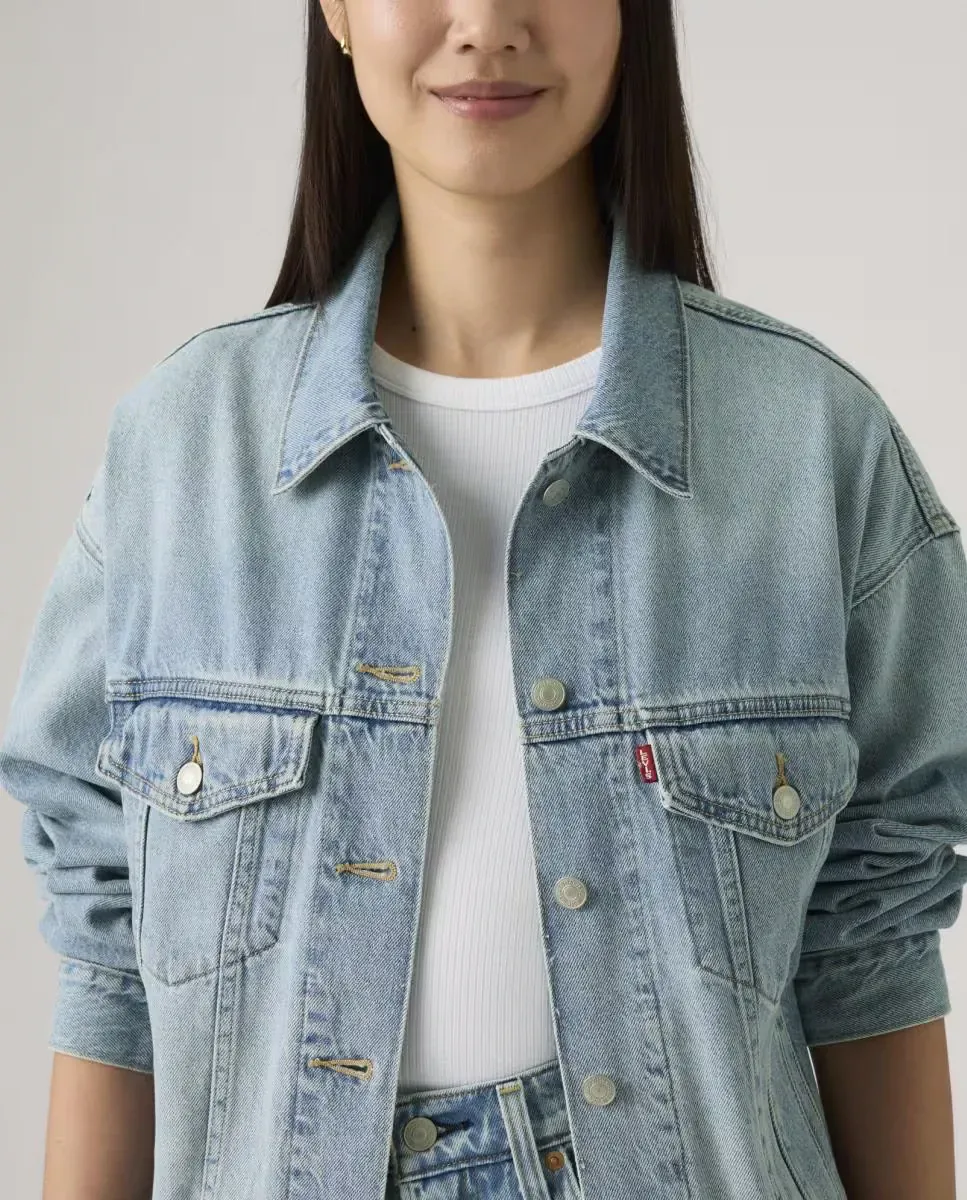 Женская джинсовая куртка Levi's, светло-голубой — фото 3
