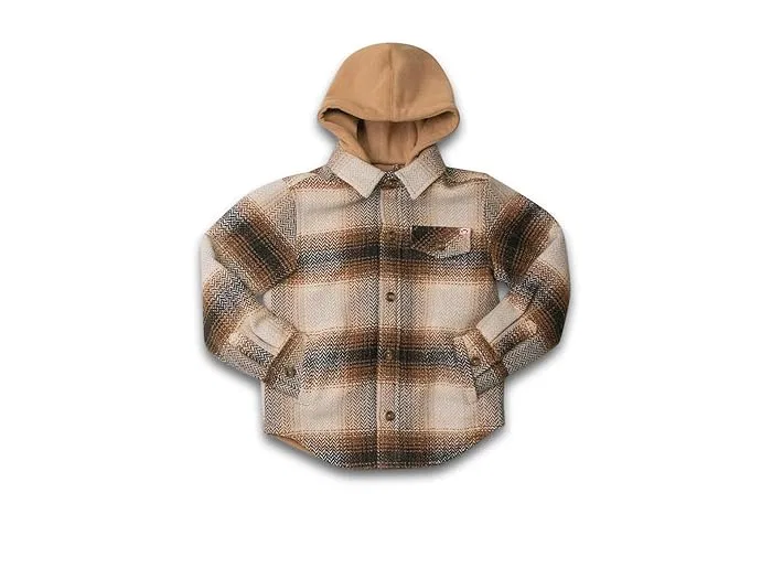 Рубашка с капюшоном клетчатая Glen Hooded Appaman Kids, Blue/Green