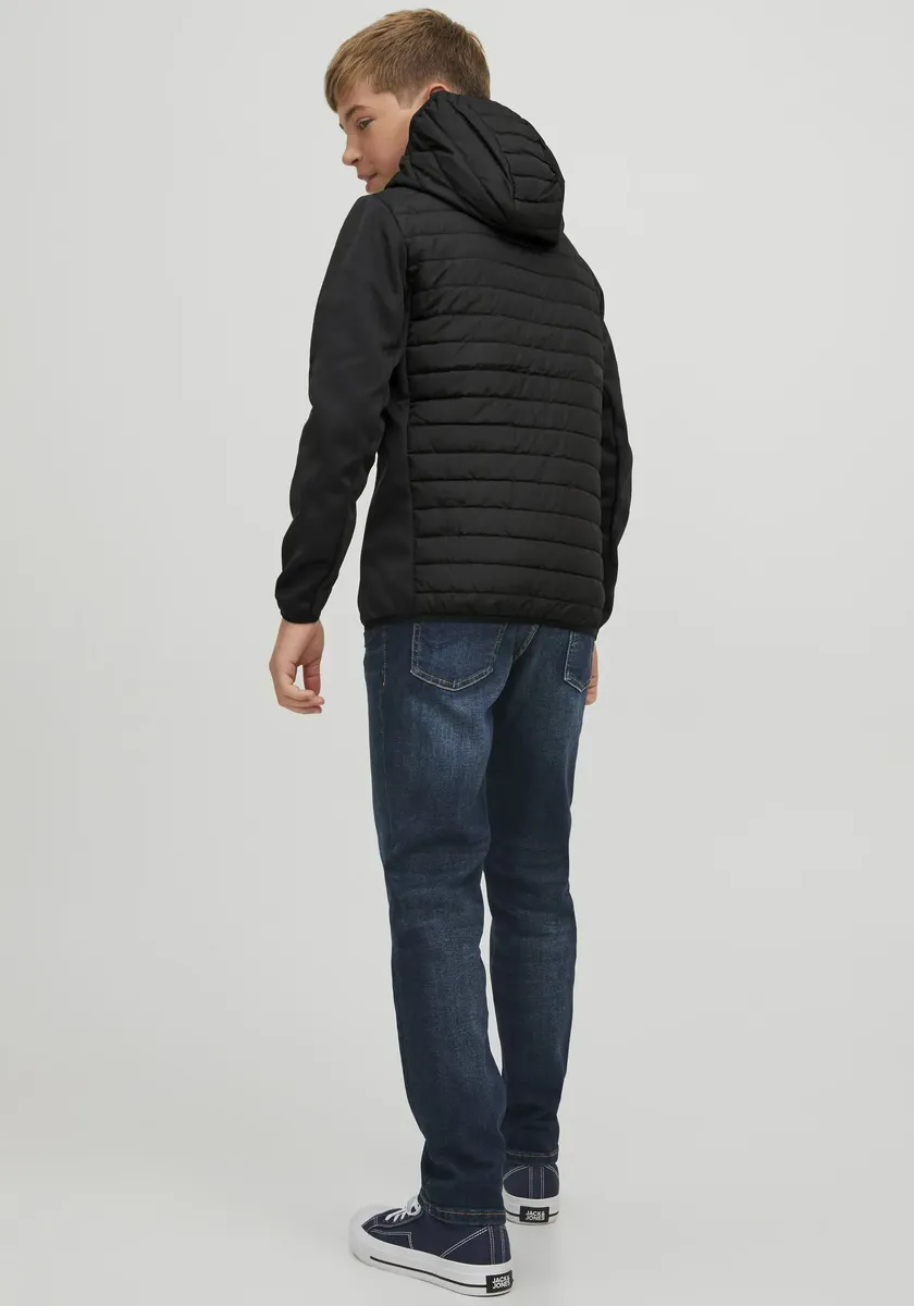Детская стеганая куртка Jack & Jones "JJEMULTI QUILTED JACKET NOOS JNR", с капюшоном Jack & Jones Junior, черный — фото 2