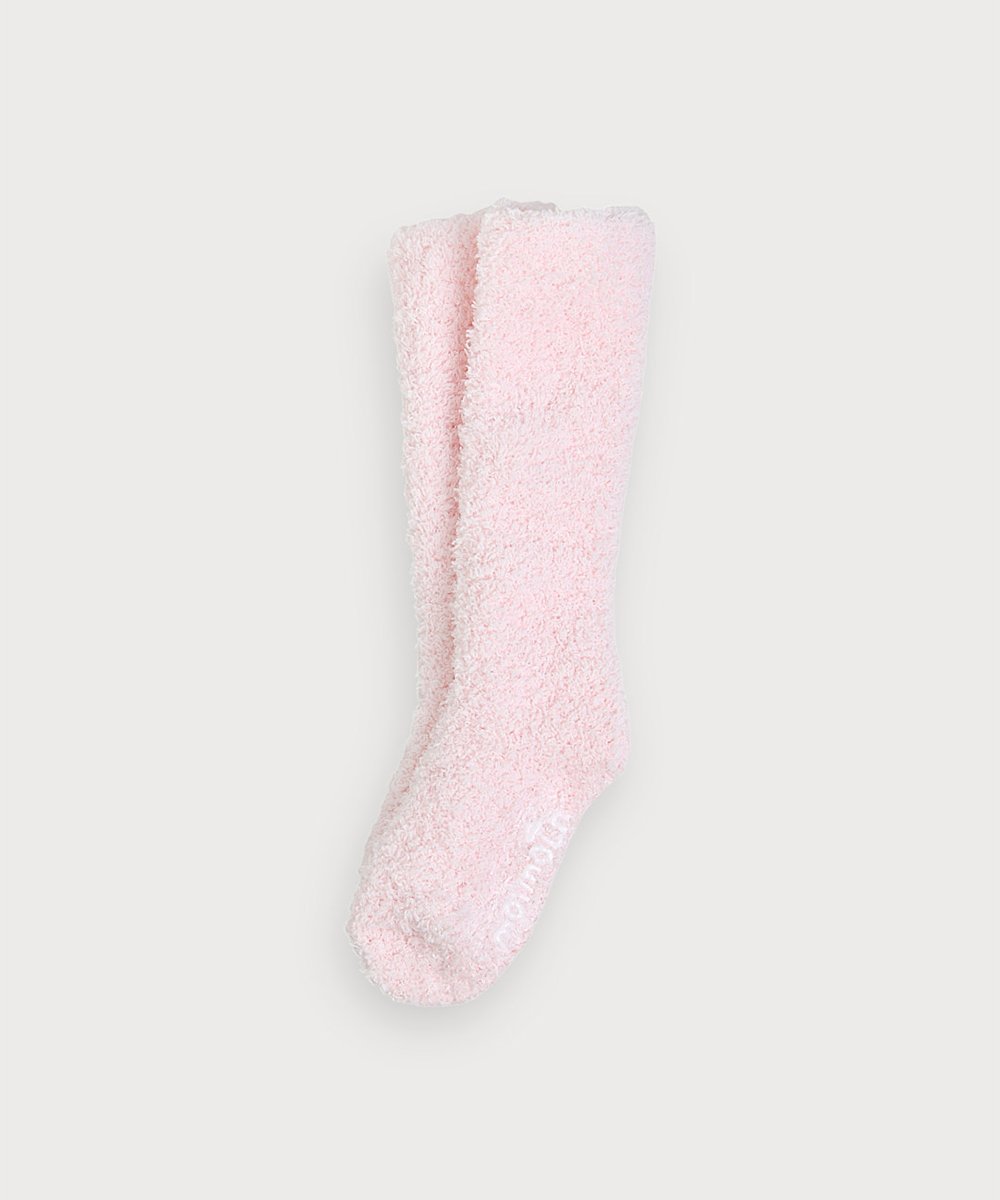 Пушистые вязаные носки для новорожденных Moimoln, pink — фото 3