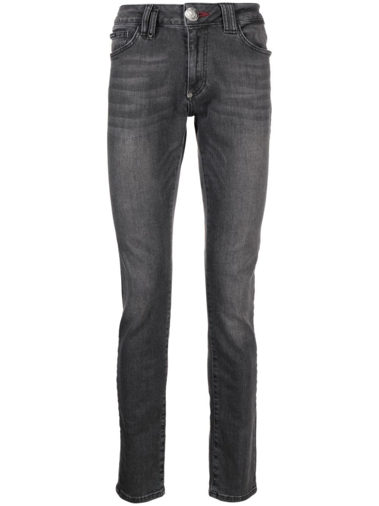 

Philipp Plein slim-cut leg jeans, серый