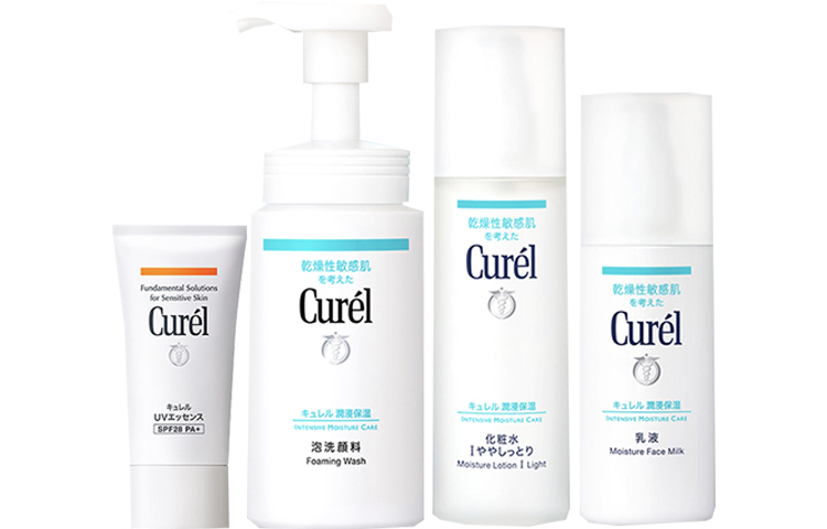 

Набор для ухода за кожей KERUN: очищающая вода, лосьон, солнцезащитный гель, увлажняющий и питательный крем 150мл+150мл+120мл+50г Curél