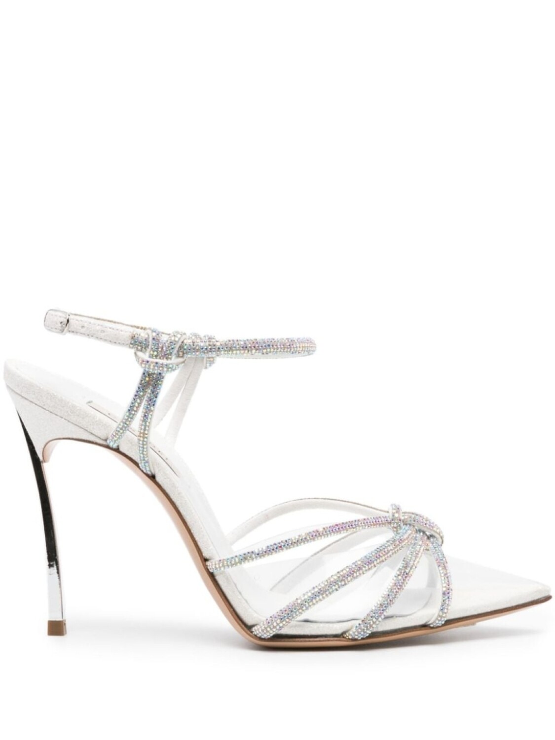 

Casadei туфли Blade C+C 100 со стразами, белый