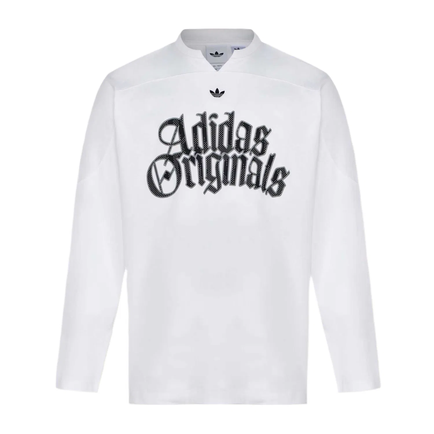 Футболка мужская белая V-образный вырез Moderate Adidas Originals, White