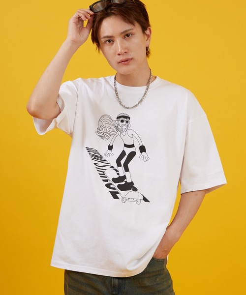 

Футболка с короткими рукавами и графическим принтом Sideway Stance, белая