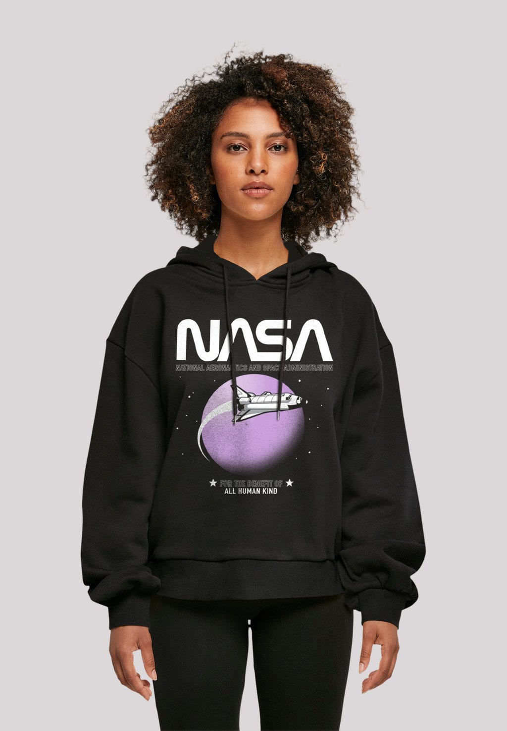 

Толстовка NASA SHUTTLE ORBIT OVERSIZE - Hoodie F4NT4STIC, черный