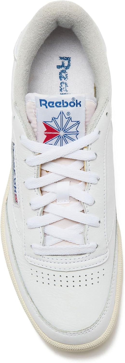 Мужские винтажные теннисные кроссовки Reebok Club C 85, белый/синий — фото 4
