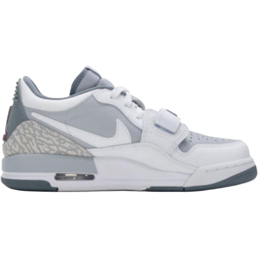 Jordan Air Legacy устойчивые к истиранию дышащие низкие детские баскетбольные кроссовки White Unisex — фото 4