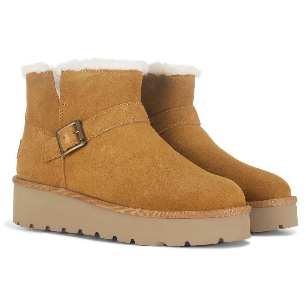 Женские ботинки Ugg Kelissa Koolaburra короткие зимние, каштановый