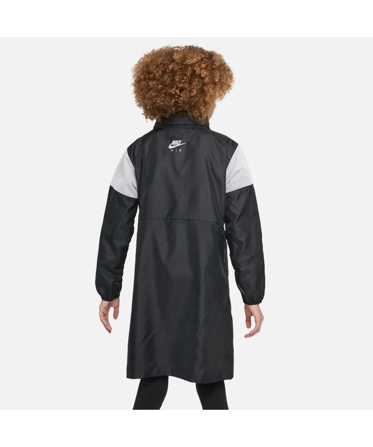 Куртка Nike Air Woven Hoodie для девочек, чёрная — фото 2