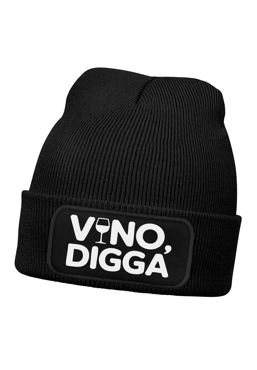 

Шапка MoonWorks MIT SPRUCH AUFDRUCK LUSTIG VINO DIGGA, Schwarz/Black