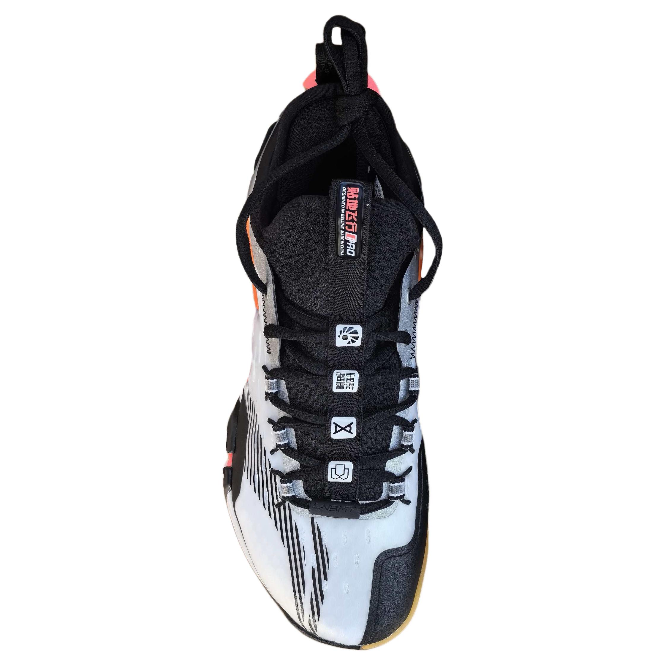 LINING Saga PRO амортизация, износостойкие низкие бадминтонные кроссовки Unisex White — фото 3