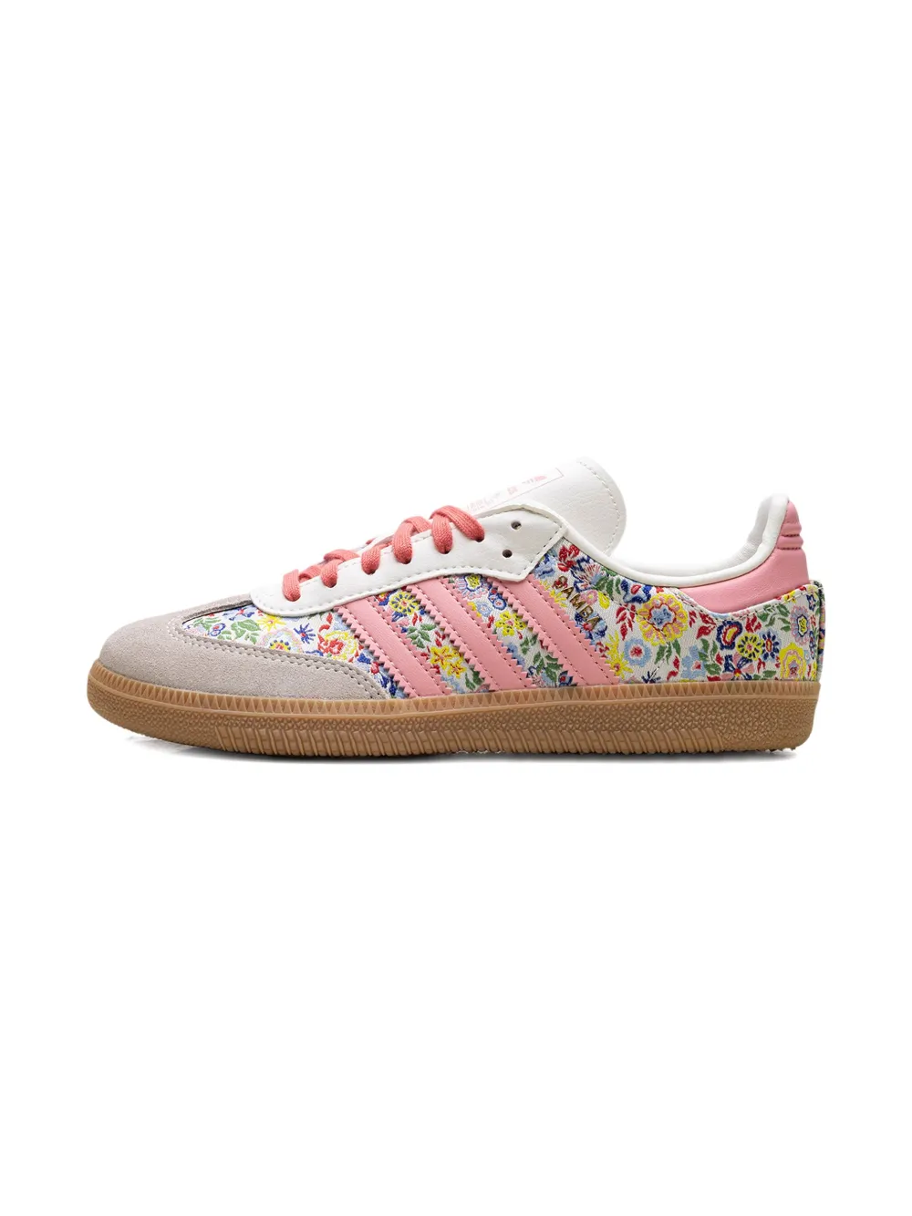 

Кроссовки X Liberty London Samba OG "Разноцветные/Бежевые/Розовые/Камедные" Adidas Kids, розовый