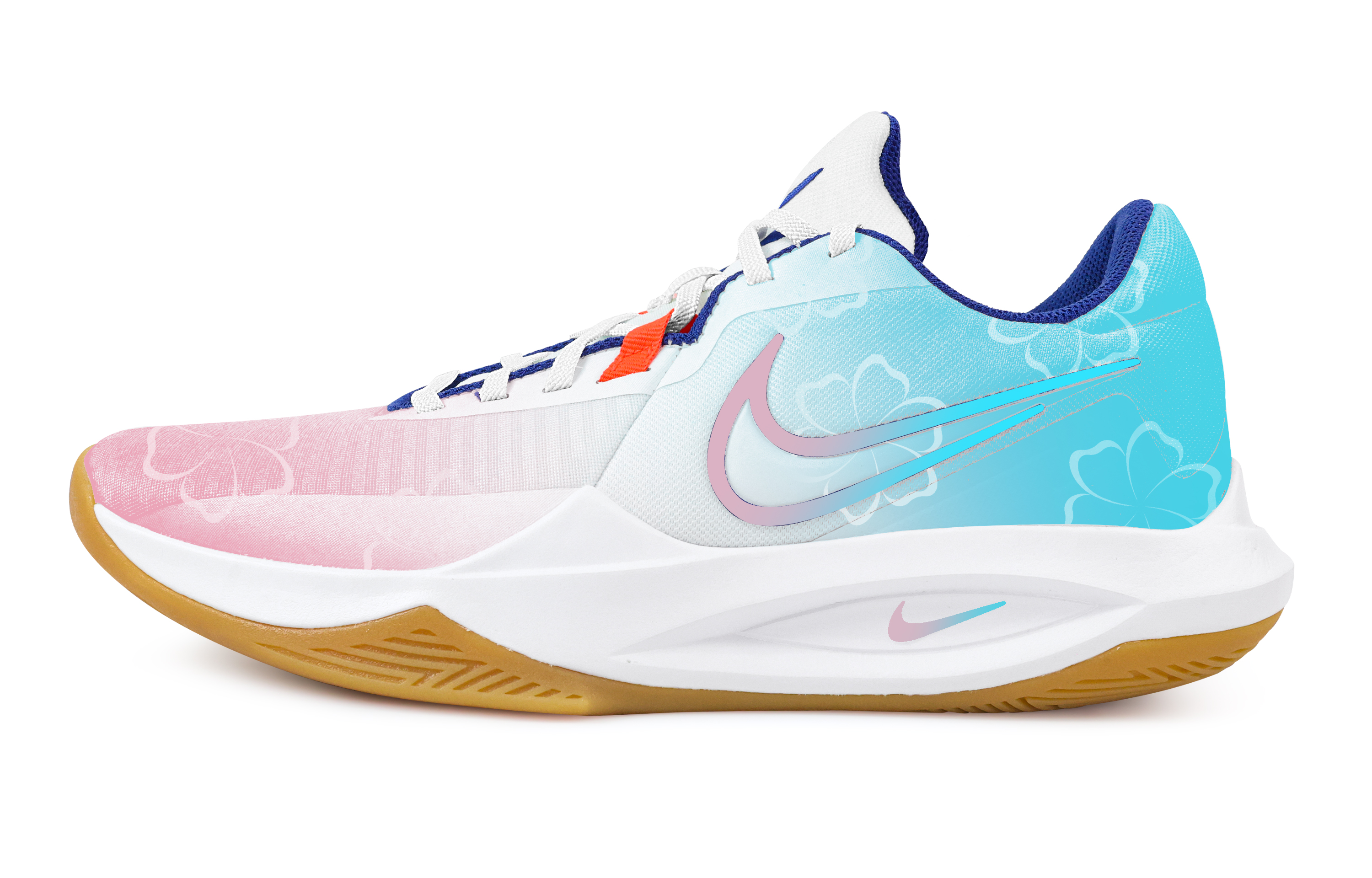

Nike Баскетбольные кроссовки Precision 6 Flower Sea с противоскользящим покрытием, износостойкие, низкие, мужские, цвет "озеро-синий"