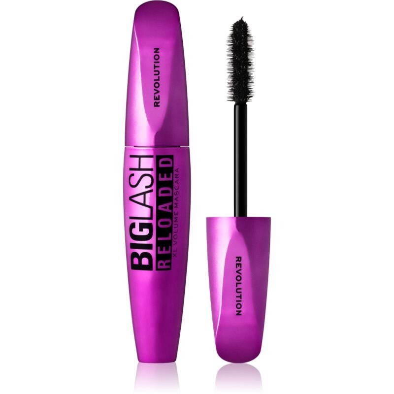 

Тушь для ресниц Makeup Revolution Big Lash Reloaded для максимального объема ресниц, оттенок Black, 8 мл