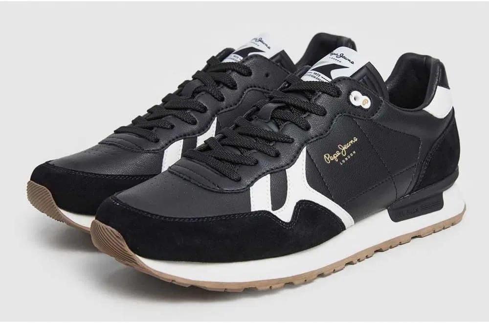 Мужские кроссовки Pepe Jeans Brit Supra M, Black — фото 3