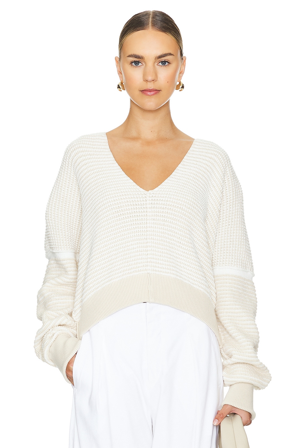 

X мы свободны в вас пуловер Free People, цвет oatmilk