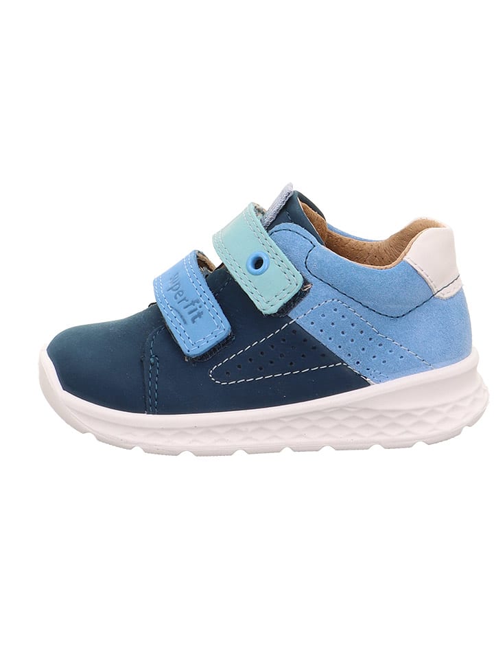 

Superfit Кожаные ботинки "Breeze" в светло-голубом/темно-синем/белом цвете