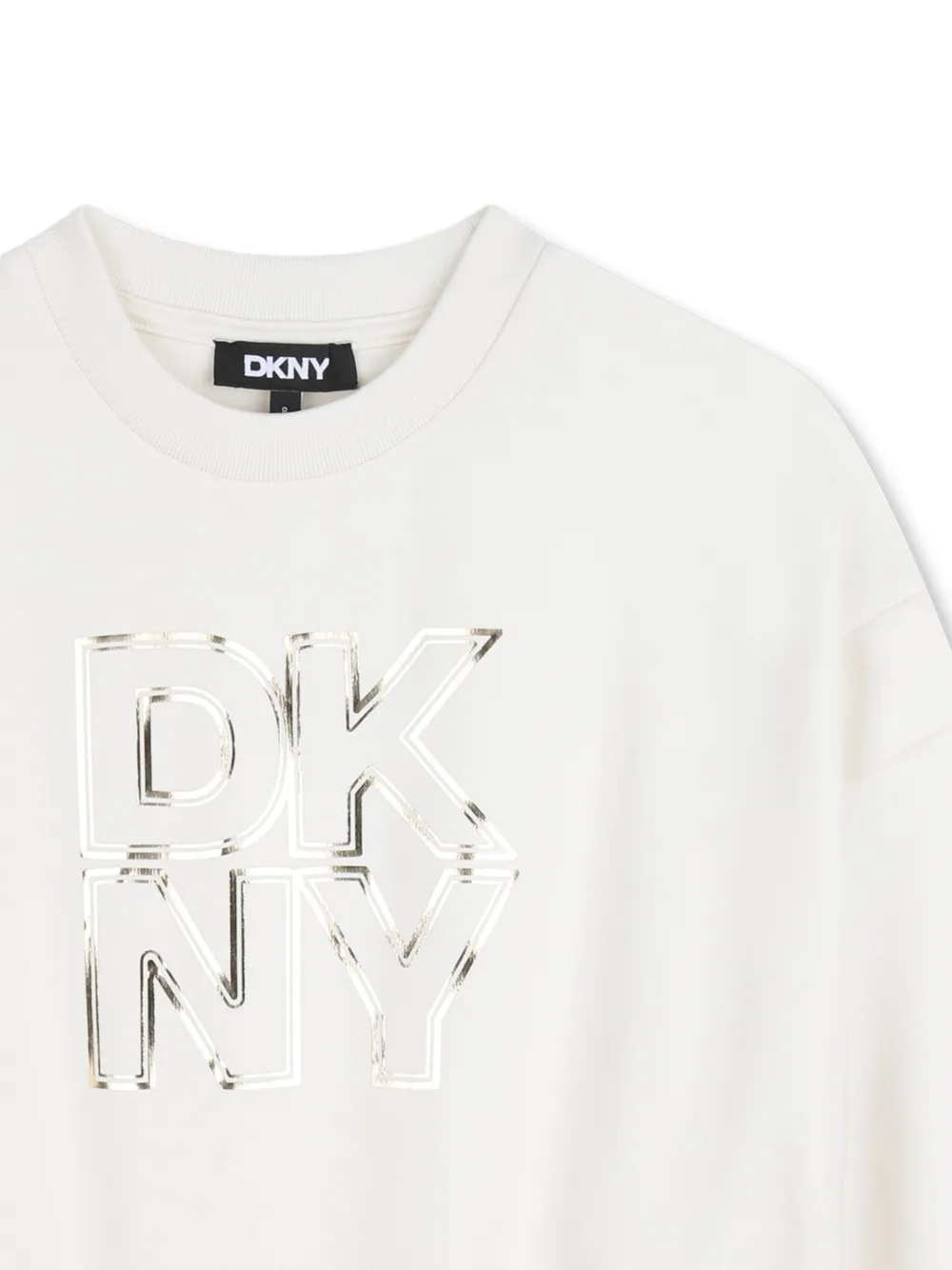 Свитшот с логотипом Dkny Kids, нейтральный — фото 3