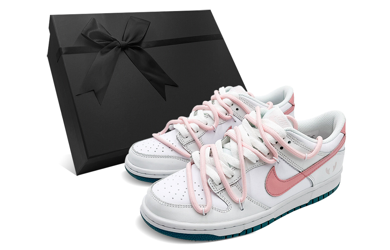 

Кроссовки Nike Dunk Skateboard Shoes Women's Low-Top Pink/White, Розовый, Кроссовки Nike Dunk Skateboard Shoes Women's Low-Top Pink/White