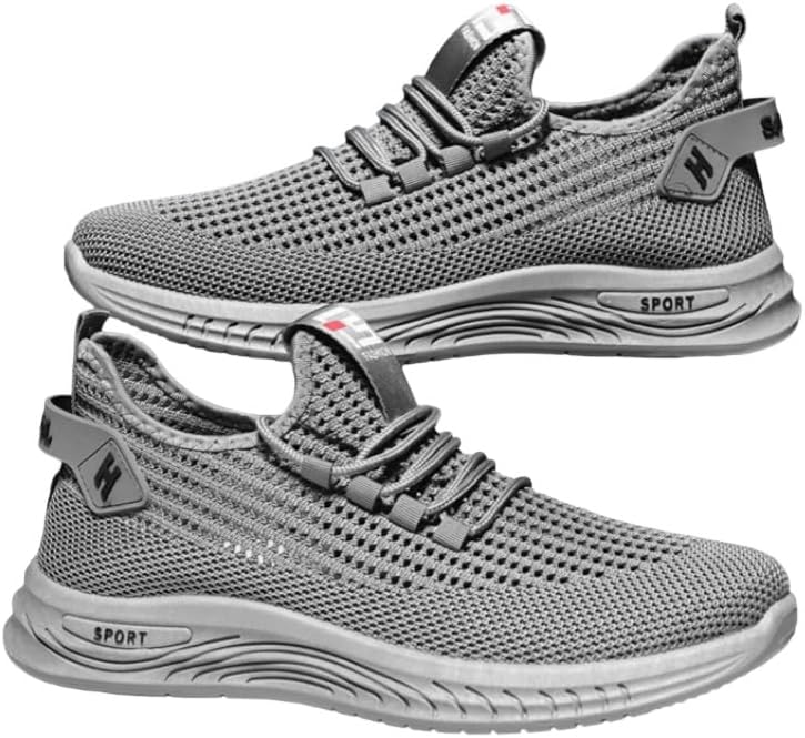 

Легкие дышащие мужские кроссовки Minlaidian на шнуровке-мокасине - спортивные кроссовки для бега, ходьбы и комфорта на весь день