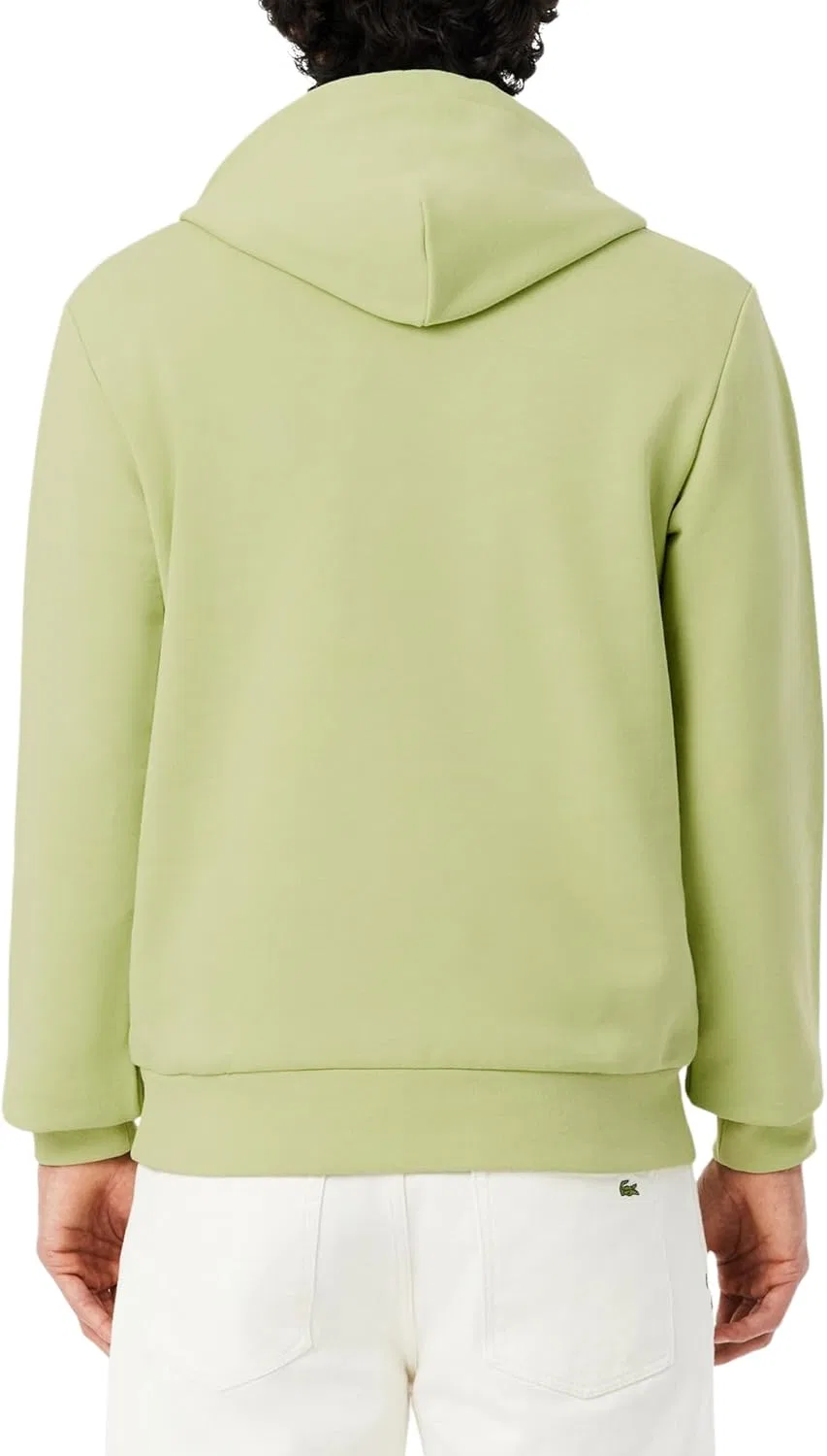 Мужская хлопковая флисовая толстовка Lacoste, Birch — фото 3